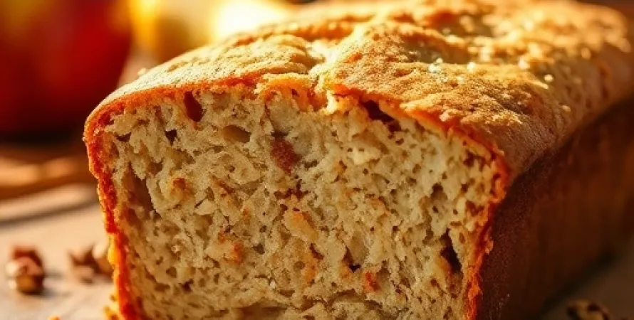 Pain aux pommes et bananes