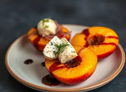 Pêche et prosciutto