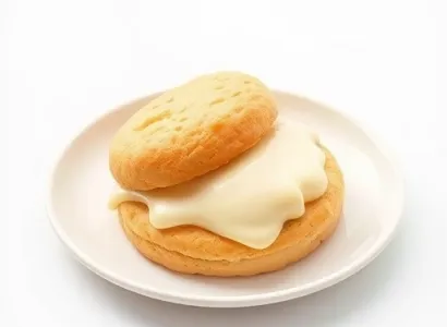 Biscuits au custard et chocolat blanc