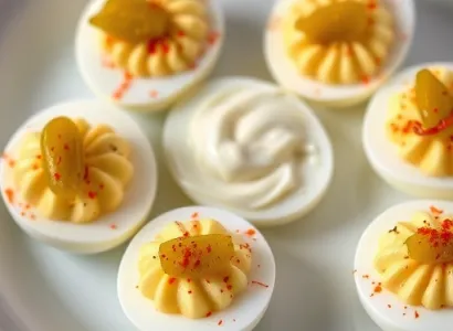 Oeufs durs à la sauce horseradish