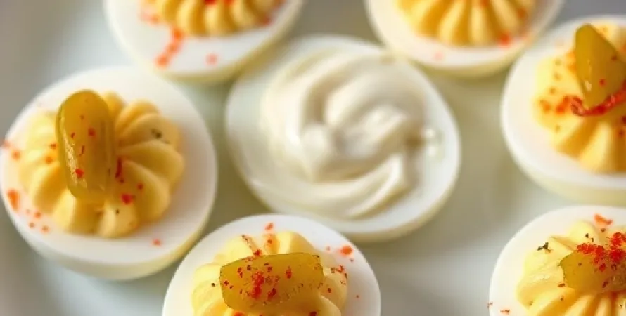 Oeufs durs à la sauce horseradish
