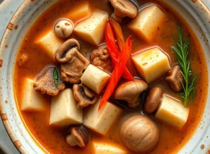 Potage chinois chaud et épicé