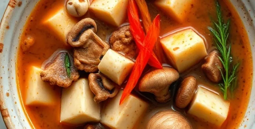 Potage chinois chaud et épicé
