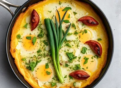 Frittata aux herbes de printemps