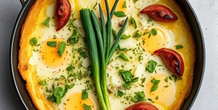 Frittata aux herbes de printemps