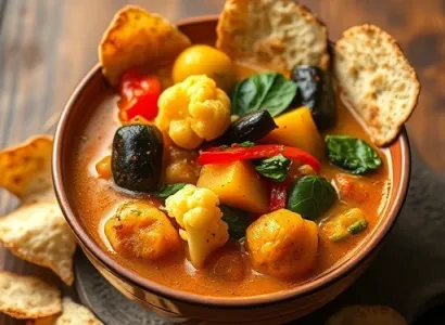 Soupe d'hiver aux légumes et curry