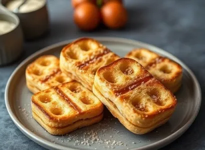 Gaufres de blé aux graines de lin