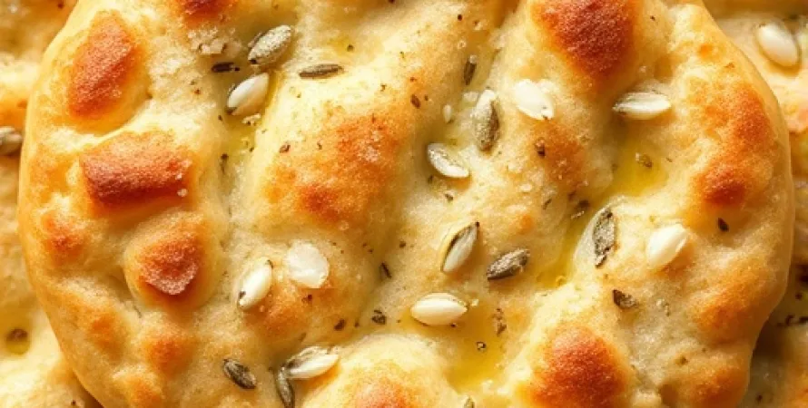 Croustillants de pain pita au fenouil