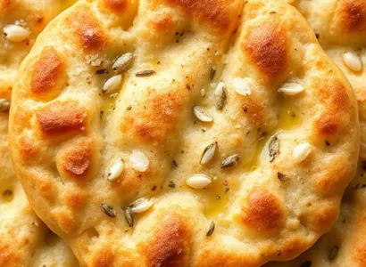 Croustillants de pain pita au fenouil