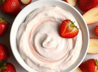 Dip aux fruits rouges