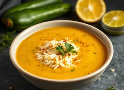Soupe aux courgettes épicées