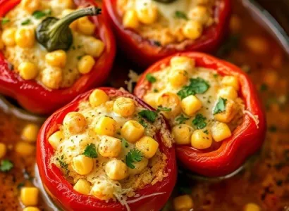 Poivrons Rellenos au Maïs