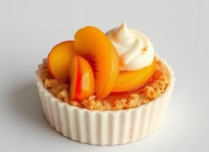 Dessert aux peches