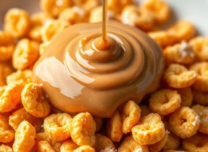 Croustilles de maïs au beurre de cacahuète
