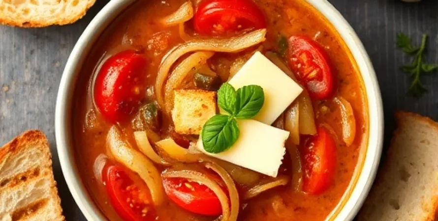 Soupe italienne aux oignons