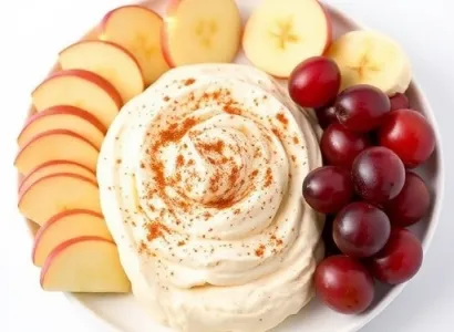 Dip de fruit au beurre de cacahuète