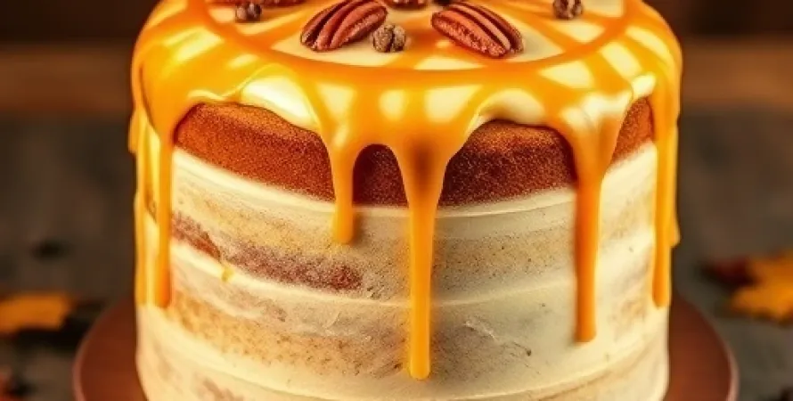 Gâteau de citrouille à 4 couches