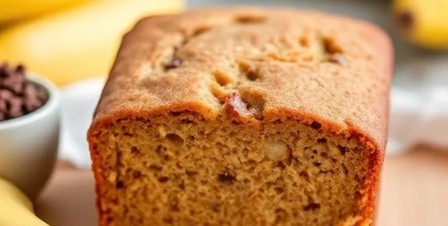 Pain au banane faible en graisse