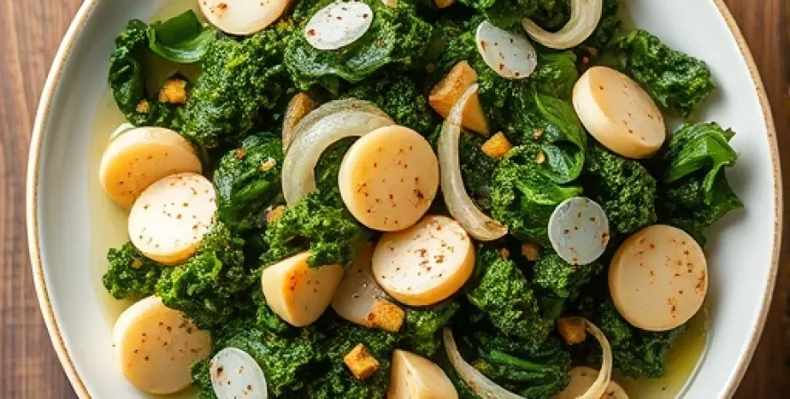 Pôêlée de kale et panais