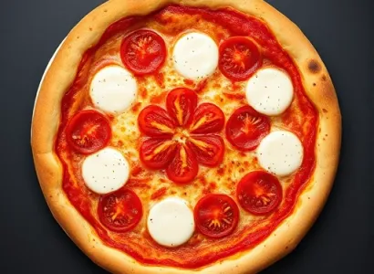 Pizza à la tomate