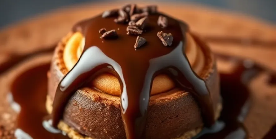 Dessert crémeux aux batonnets de chocolat