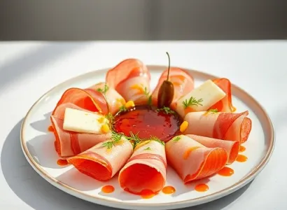 Rouleaux de jambon au fromage
