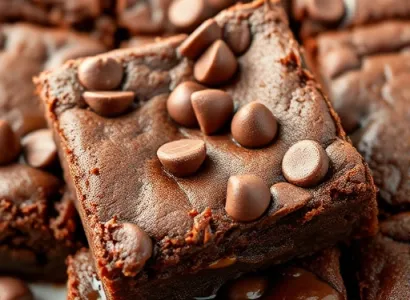 Brownies aux pépites de chocolat