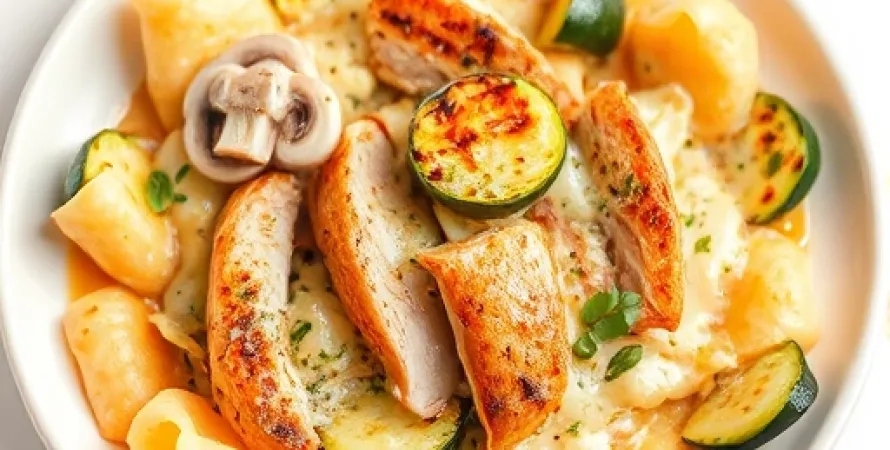 Pâtes au poulet Tetrazzini