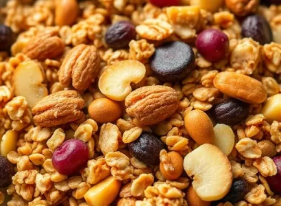 Granola aux noix et fruits secs