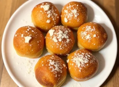 Beignets aux noix et chocolat