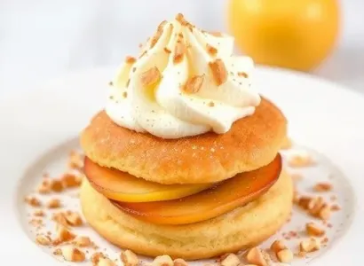Pommes et crème à la boulangère