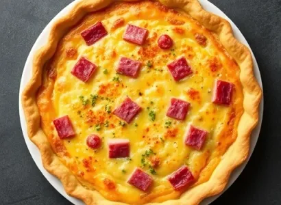 Quiche au fromage et jambon