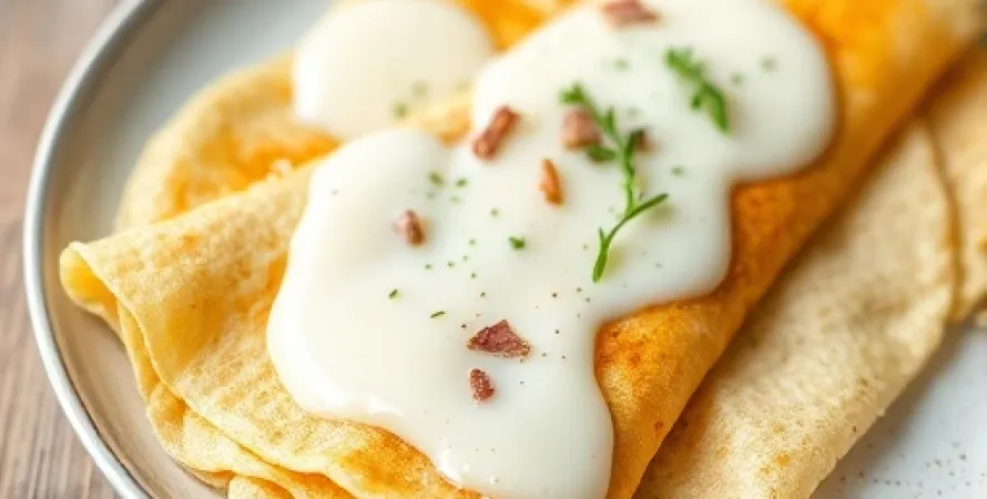 Crêpes au fromage blanc et yaourt