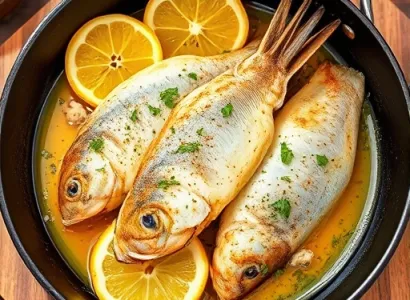 Poisson panne aux caperons