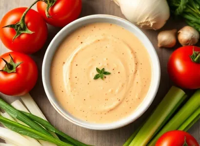 Soupe aux tomates et raifort