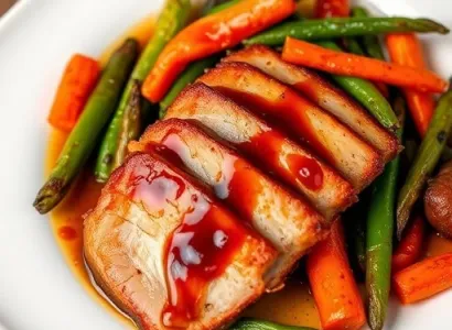 Canard au cinq épices avec légumes
