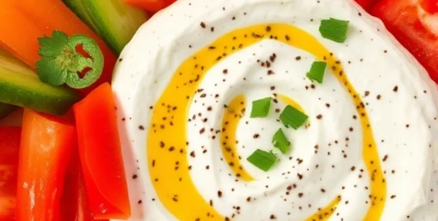 Dip de légumes frais