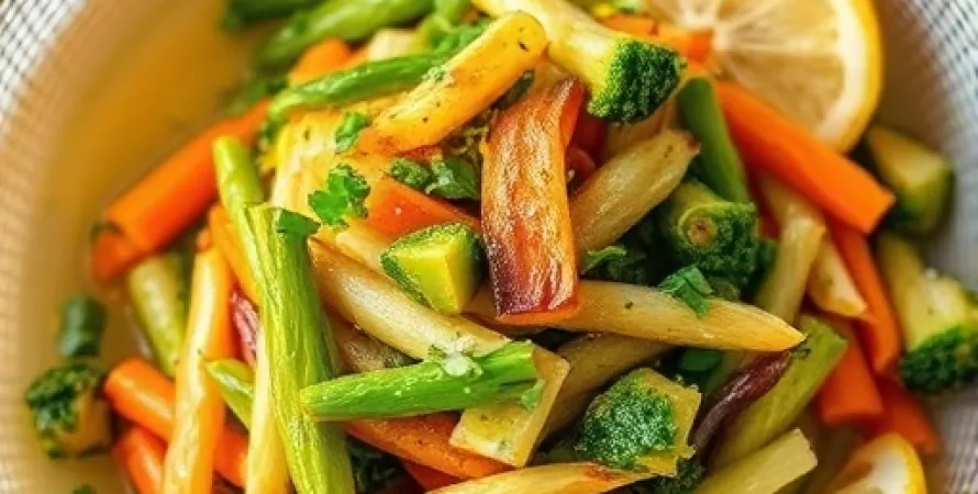 Légumes vapeur au citron