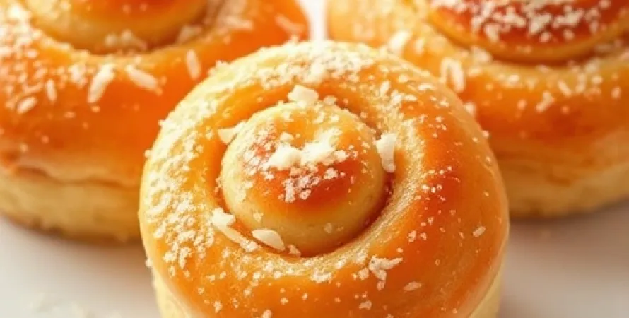 Rouleaux au coco et vanille