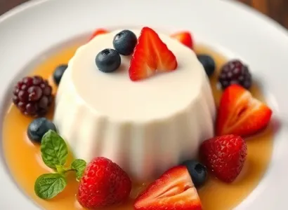 Panna cotta aux fruits