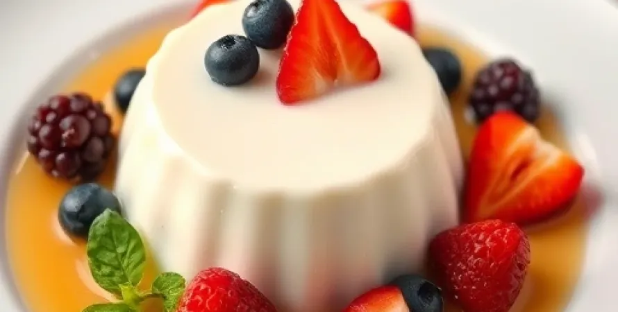 Panna cotta aux fruits