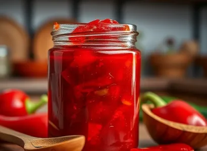 Confiture de poivrons rouges