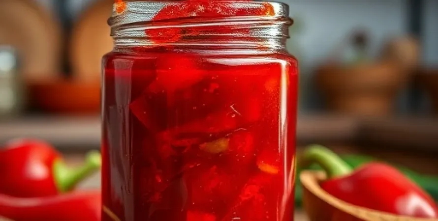 Confiture de poivrons rouges