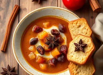 Soupe scandinave aux fruits secs