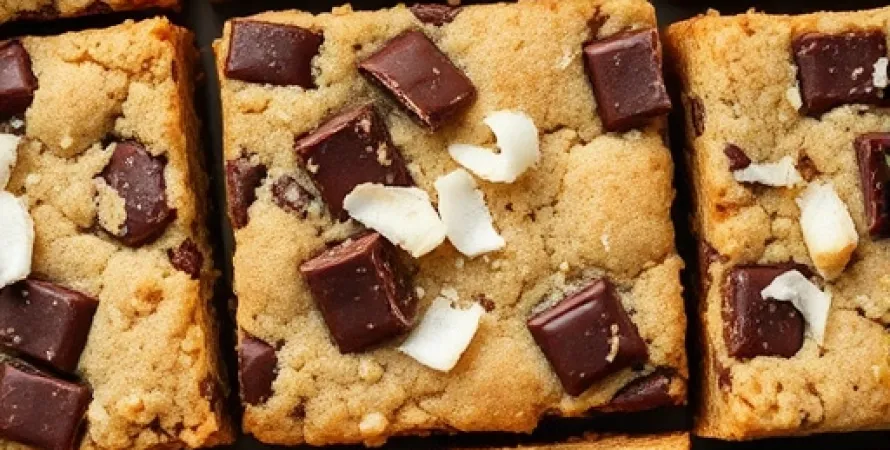 Barres de Cookies Supreme au Chocolat et Noix de Coco
