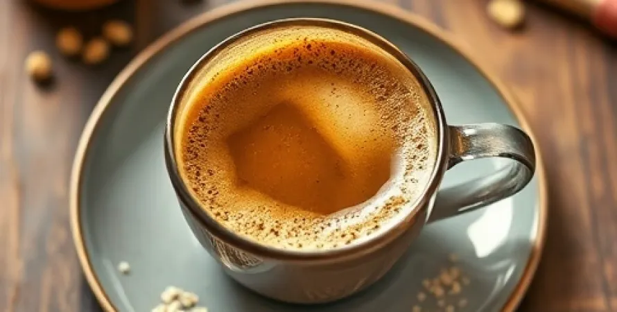 Boisson chaude au café et au miel
