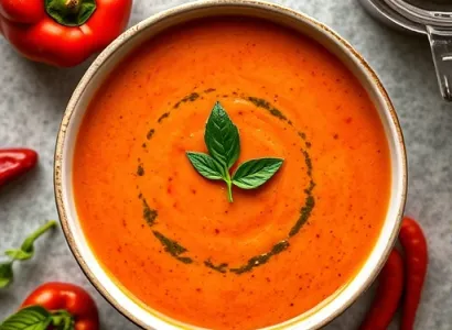 Potage de poivron rouge