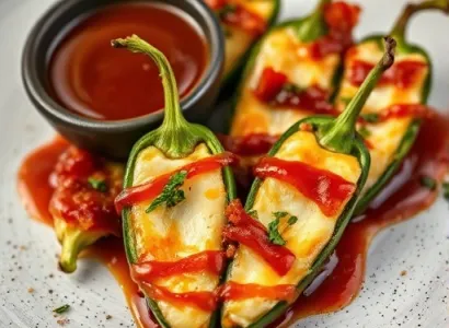 Poppers de jalapeno au fromage et bacon