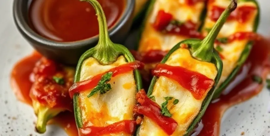 Poppers de jalapeno au fromage et bacon