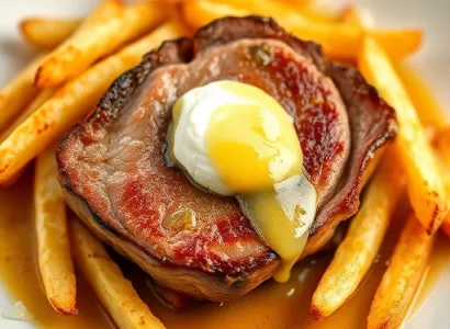 Côte de porc aux frites